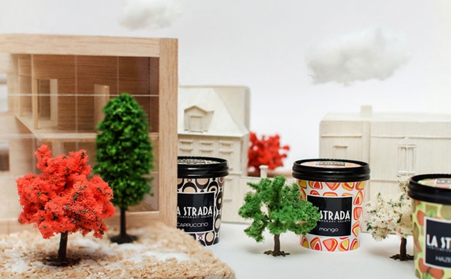 La Strada优质冰淇淋产品包装设计